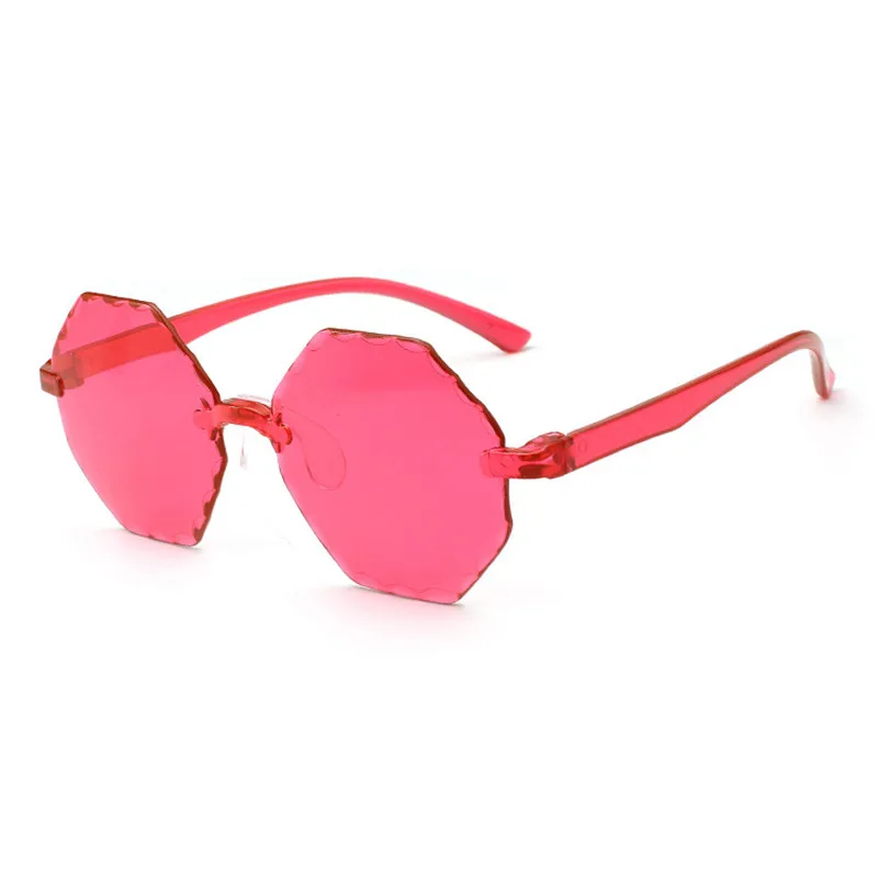 

Cute One Piece Gafas Sun Glasses Women 8 Colors Rimless Sunglasses Female Gradient Oculos Ladies Eyewear
