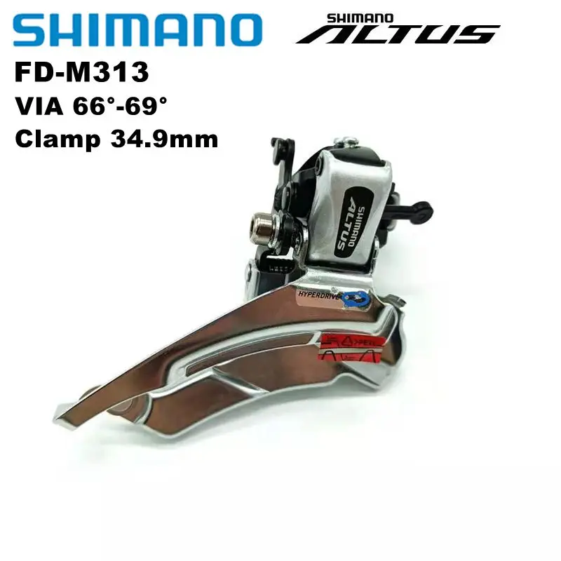 Передний переключатель передач Shimano Altus для велосипеда FD M313/M311 зажим 28 6 мм/31 8 мм/34 9
