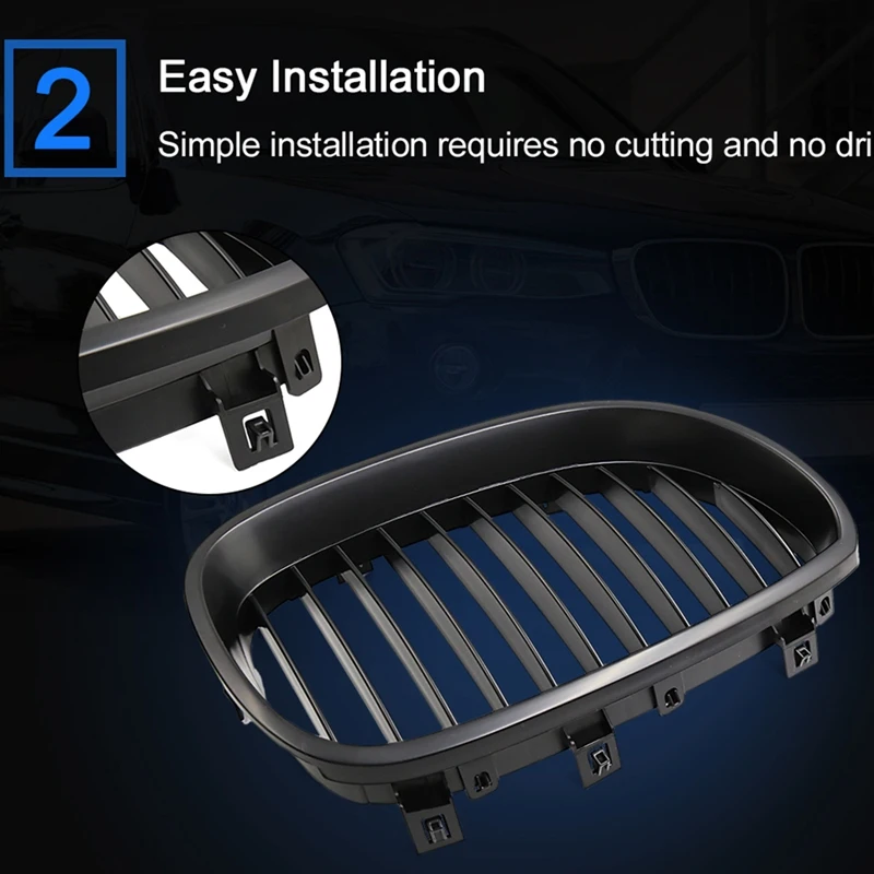 Передний бампер почек Спортивная решетка гриль замена для BMW E60 E61 528I 535I 525I 530I 530Xi