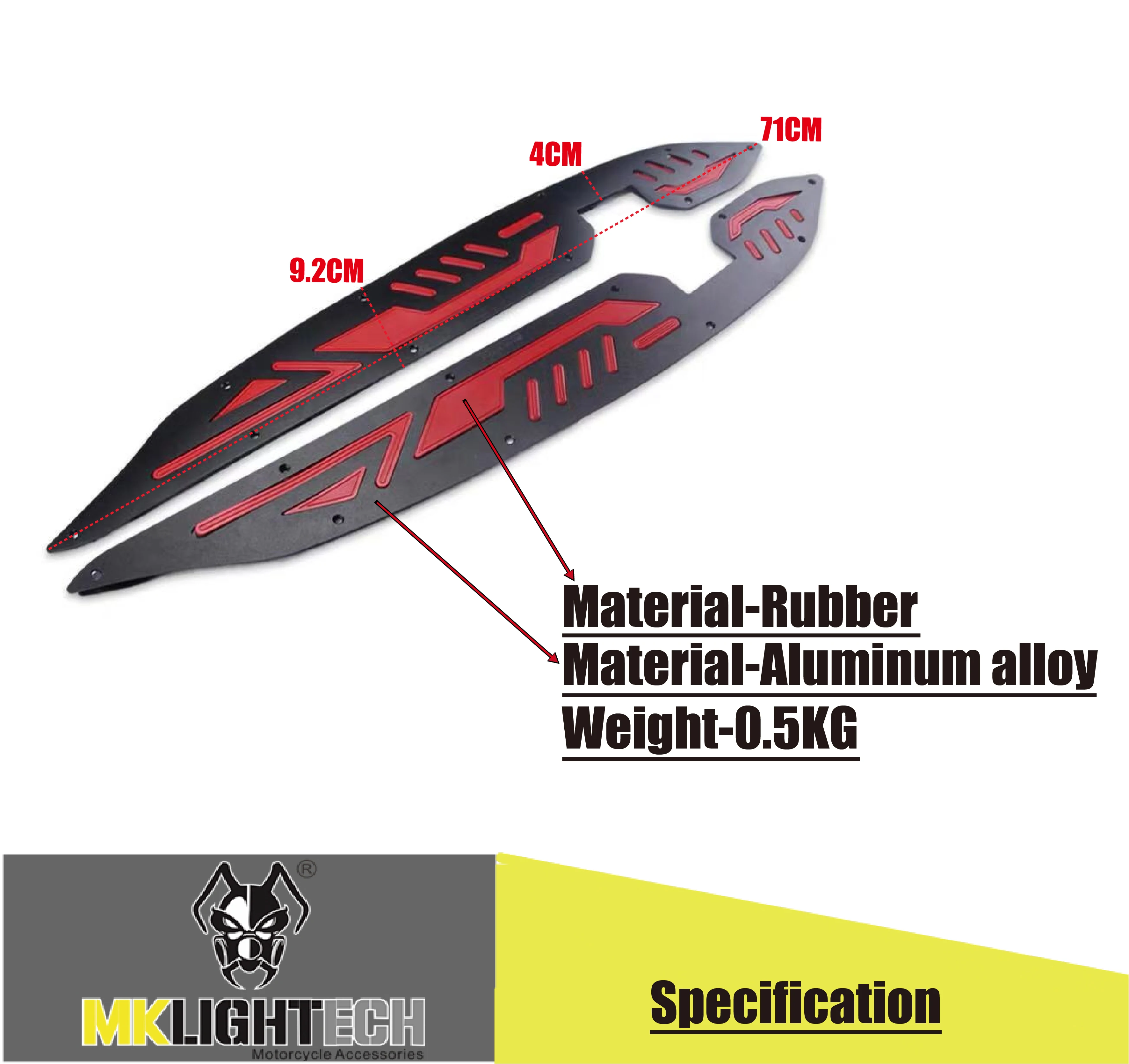 

MK LIGHTECH Motorcycle pedal scooter pedal for HONDA PCX 125/150 pcx 125 2017-2018 Footrest Pegs Plate Pads