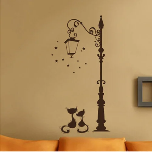 Креативная популярная Античная лампа сделай сам настенная наклейка с