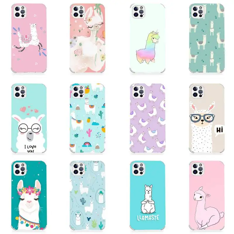 

Animal cute Phone Case Lambskin Leather For iphone 12 11 8 7 6 XR X XS PLUS MINI PLUS PRO MAX Shockproof