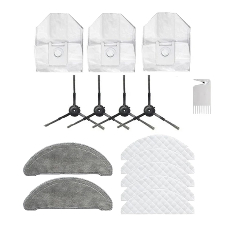 

Mop Cloth Dust Bag Side Brush Disposable Mop for ROIDMI EVE Plus Robot Vacuum Cleaner Parts