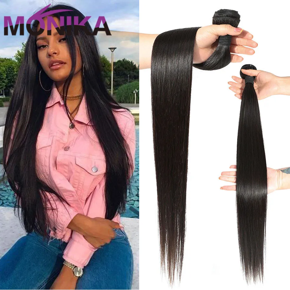 

Monika Оптовая пряди человеческих волос Tissage бразильские натуральные кудрявые пучки волос пряди прямые волосы одиночные пряди не Реми