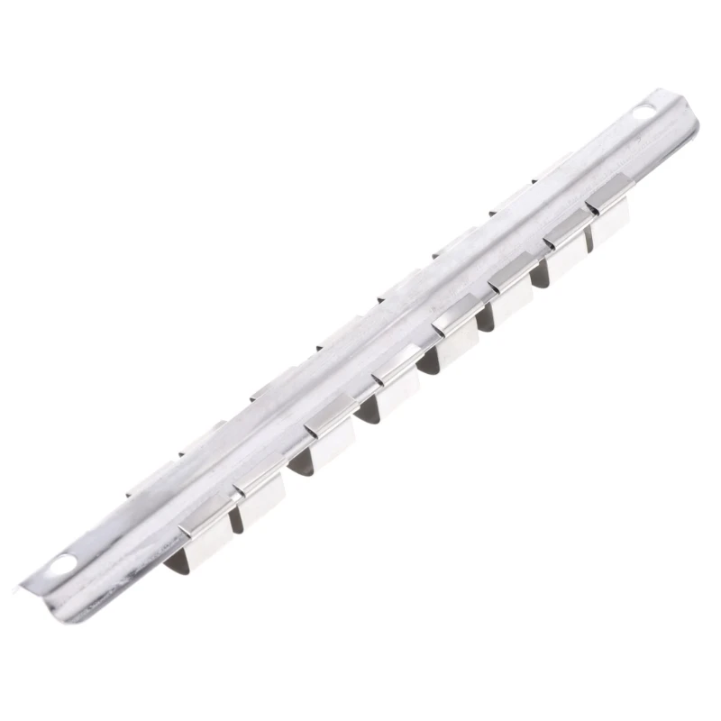 

Socket Rack Holder 1/4" 3/8" 1/2" with 8 Clips On Rail Tool Organizer Storage