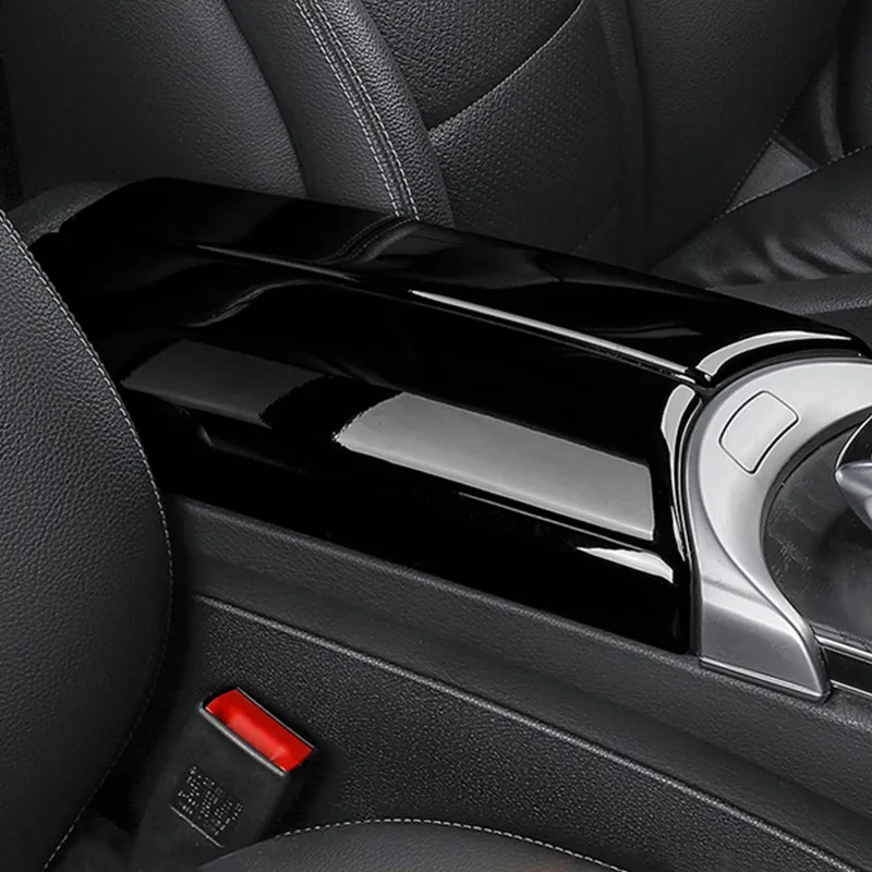 Фото Автомобильная консоль, подлокотник, коробка, панель, наклейки для Mercedes Benz C Class W205 GLC X253, аксессуары для интерьера с узором из углеродного волокна №3