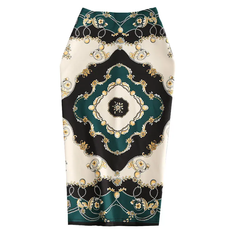 Новинка Европейская Женская Осенняя юбка карандаш высокая растягивающаяся с