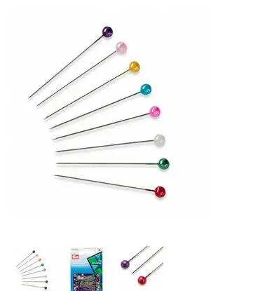 

028601Germany PRYM Pearl-headed pins 0.58 x 40 mm silver-coloured