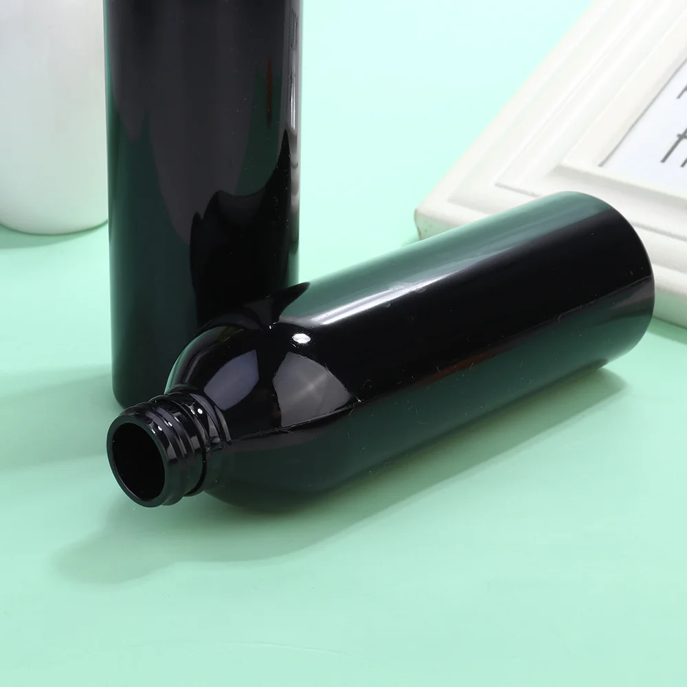 

6pcs 250ml Press Type Lid Travel Bottles Portable Cosmetic Container Empty Bottle for Shampoo Lotion (Transparent Bottle and Lid