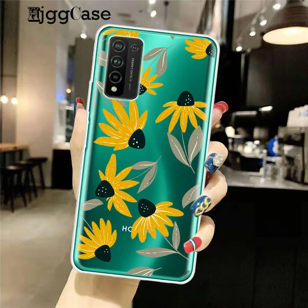 Роскошный цветной чехол для телефона Huawei Honor 9 10 20 30 Lite Pro 10i 30i 8C 8X 9X 10X прозрачный