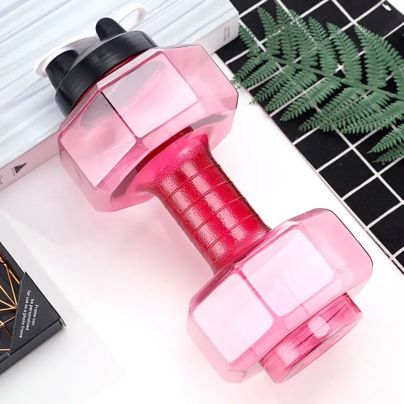 

Large Capacity Creative Outdoor Sports Plastic Dumbbell Fitness Water Bottle