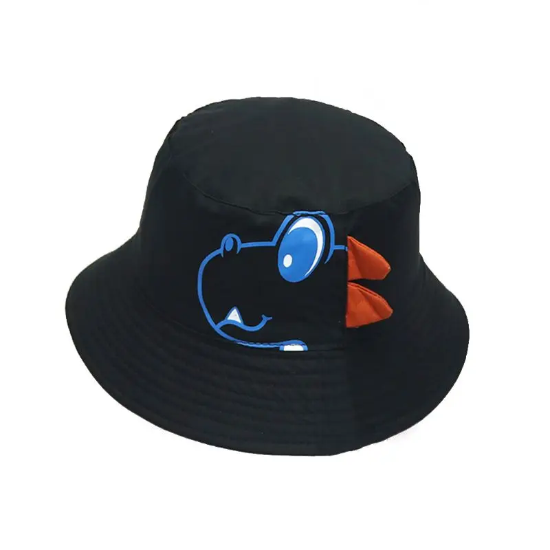 

Dinosaur Baby Hat Cotton Double-sided Bucket Hat Baby Spring Autumn Cap Kids Hats Toddler Baby Accessories New Dropship