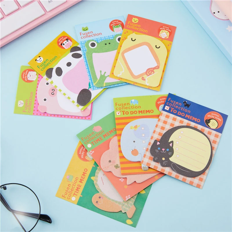 Записная книжка Kawaii записная с милыми животными для студентов декоратор
