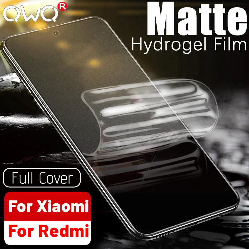 

Matte Screen Protector For Xiaomi Redmi Note 10 8 7 K40 9 Pro Max 9S 9T For Poco F3 X3 Pro M3 GT Mi 11 Ultra Lite Hydrogel Film