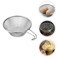 1pc egg separator noddles filter tea strainer sieve storage holder silver