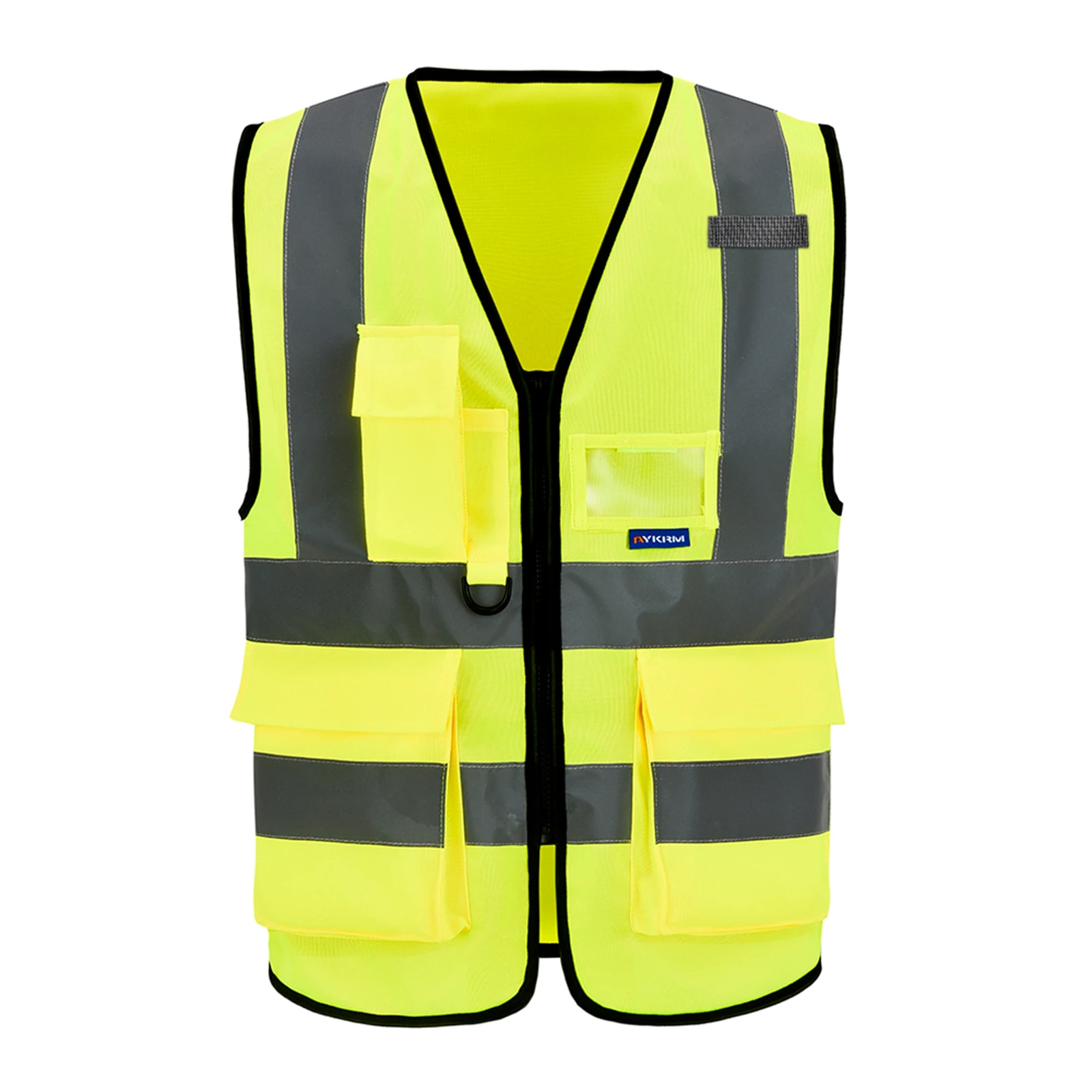 

AYKRM 21 Colour （XS-8XL) Hi Vis Viz High Visibility Reflective Zip Pocket Security Waistcoats Jacket Workwear Vests