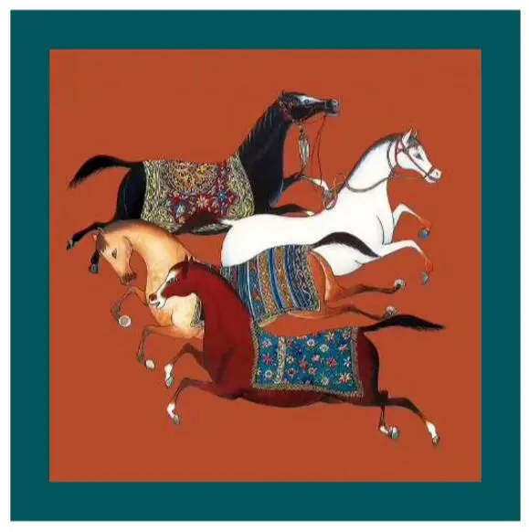 Персидское роскошное фланелевое одеяло с принтом лошади двустороннее толстое