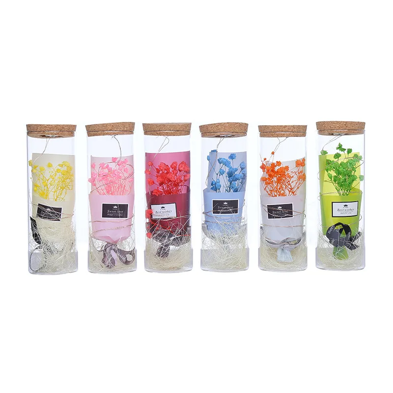 Креативный Звездный букет из сушеных цветов Подарочная коробка светильник