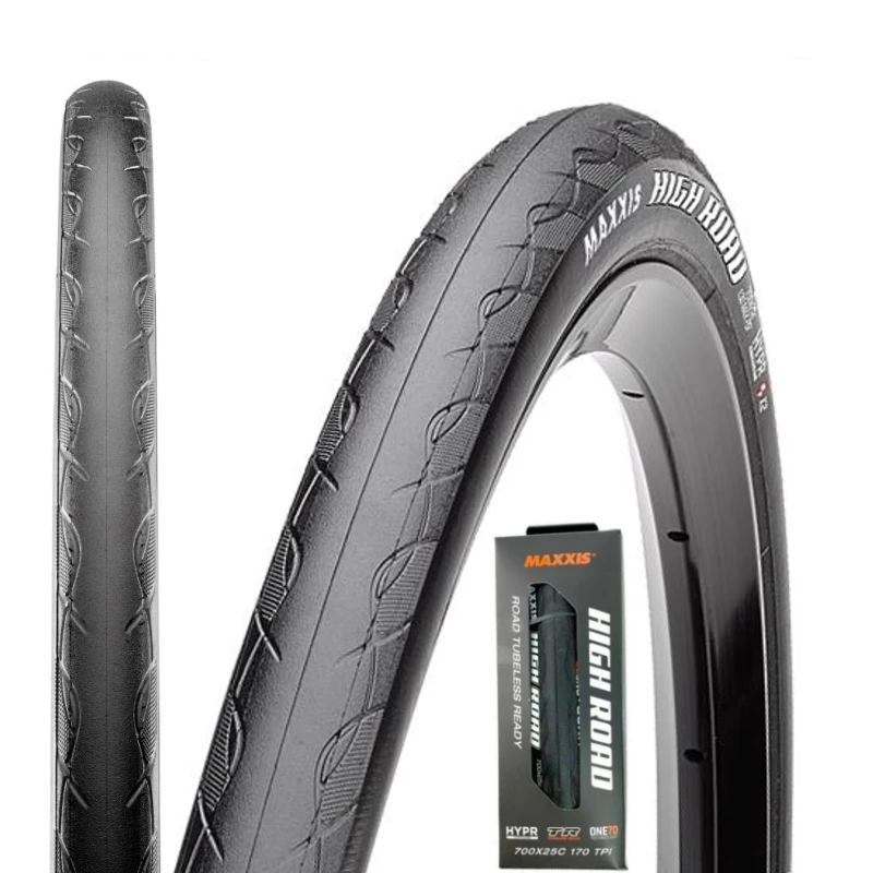Шина для велосипеда Maxxis High Road M218 бескамерная дорожная BikeTire 700x25C 170 PSI|Велосипедные