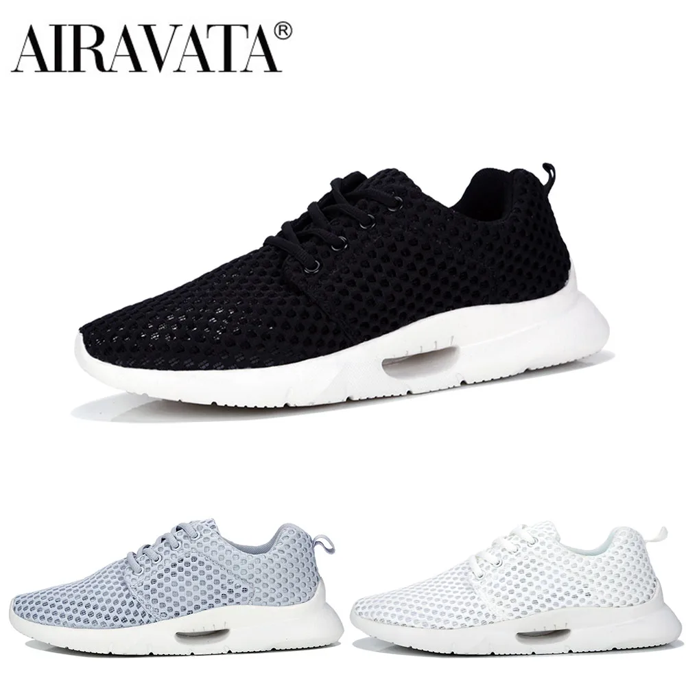 

Кроссовки Airavata Мужские дышащие, сетчатые, на шнуровке, Повседневная модная прогулочная обувь для спорта на открытом воздухе, большие размер...