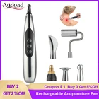 Перезаряжаемая акупунктурная ручка меридиановая лазерная терапия лечебная Массажная ручка Электронная Акупунктура Меридиан энергетическая ручка облегчение боли