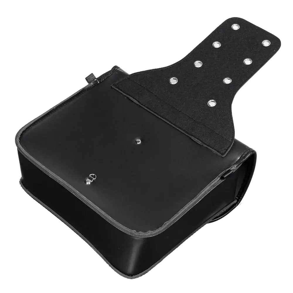 1 пара водонепроницаемая черная сумка-седло из искусственной кожи для мотоцикла |