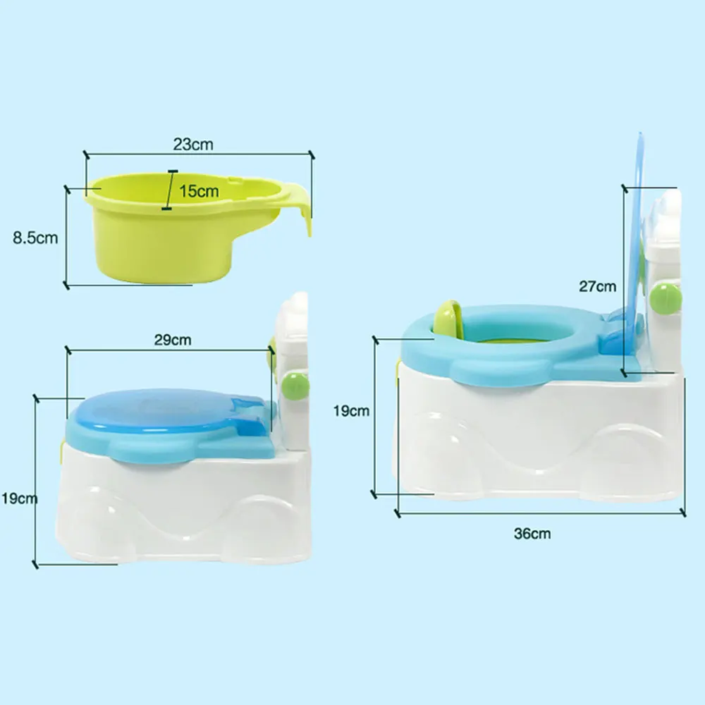 

Toddler Potty Toilet Bowl Training Pan Toilet Seat Children's Pot Bed Pan Portable Urinal Comfortable Backrest Cartoon Cute Pot