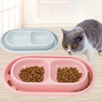 anti scattering cat bowl pet small dog bowls double travel easy clean food water plate drinking feeder pets dish puppy suppliers