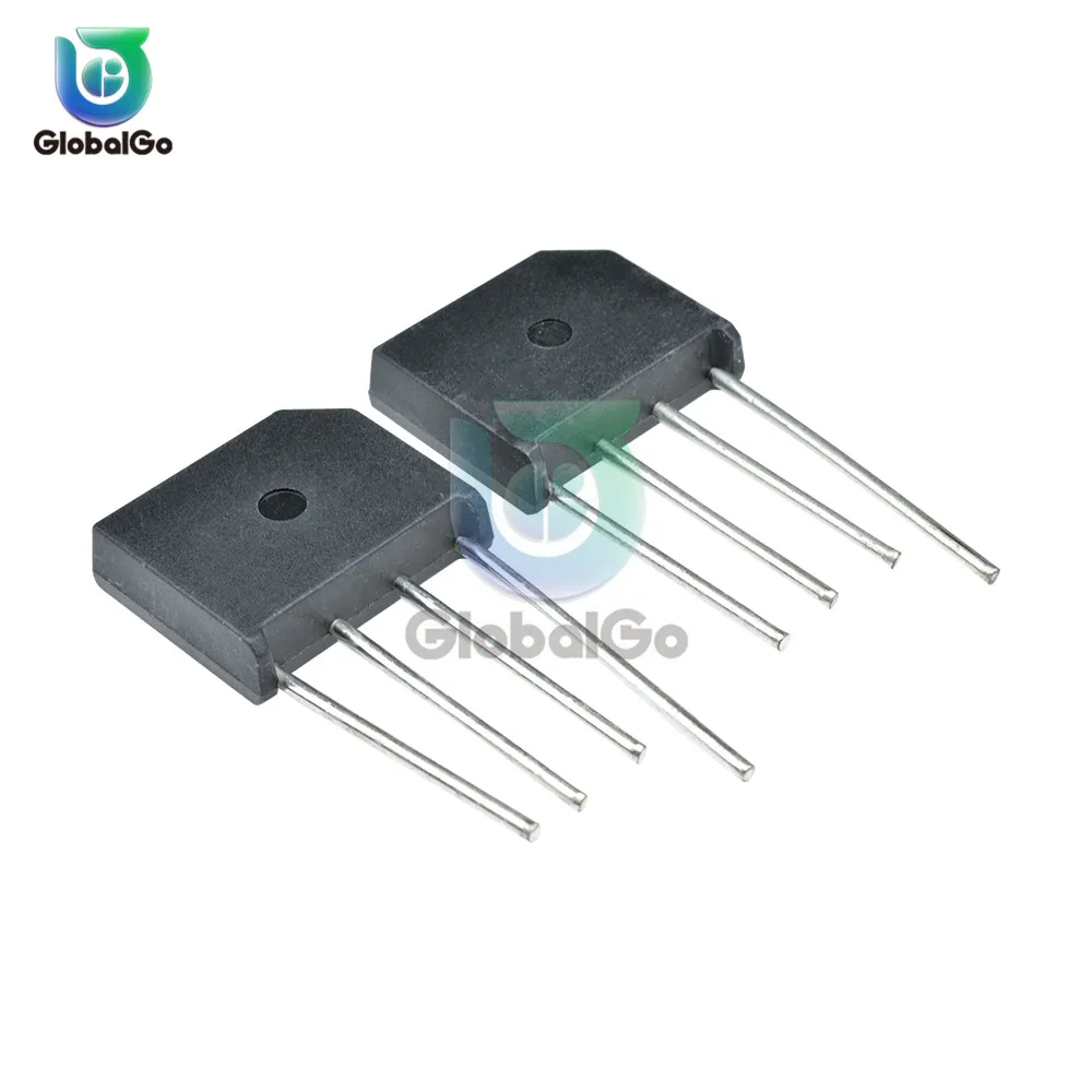 5 шт./лот 4A 6A 600V 800V 1000V 4 контактный мост выпрямительный диод KBL608 610 406 410 силовой