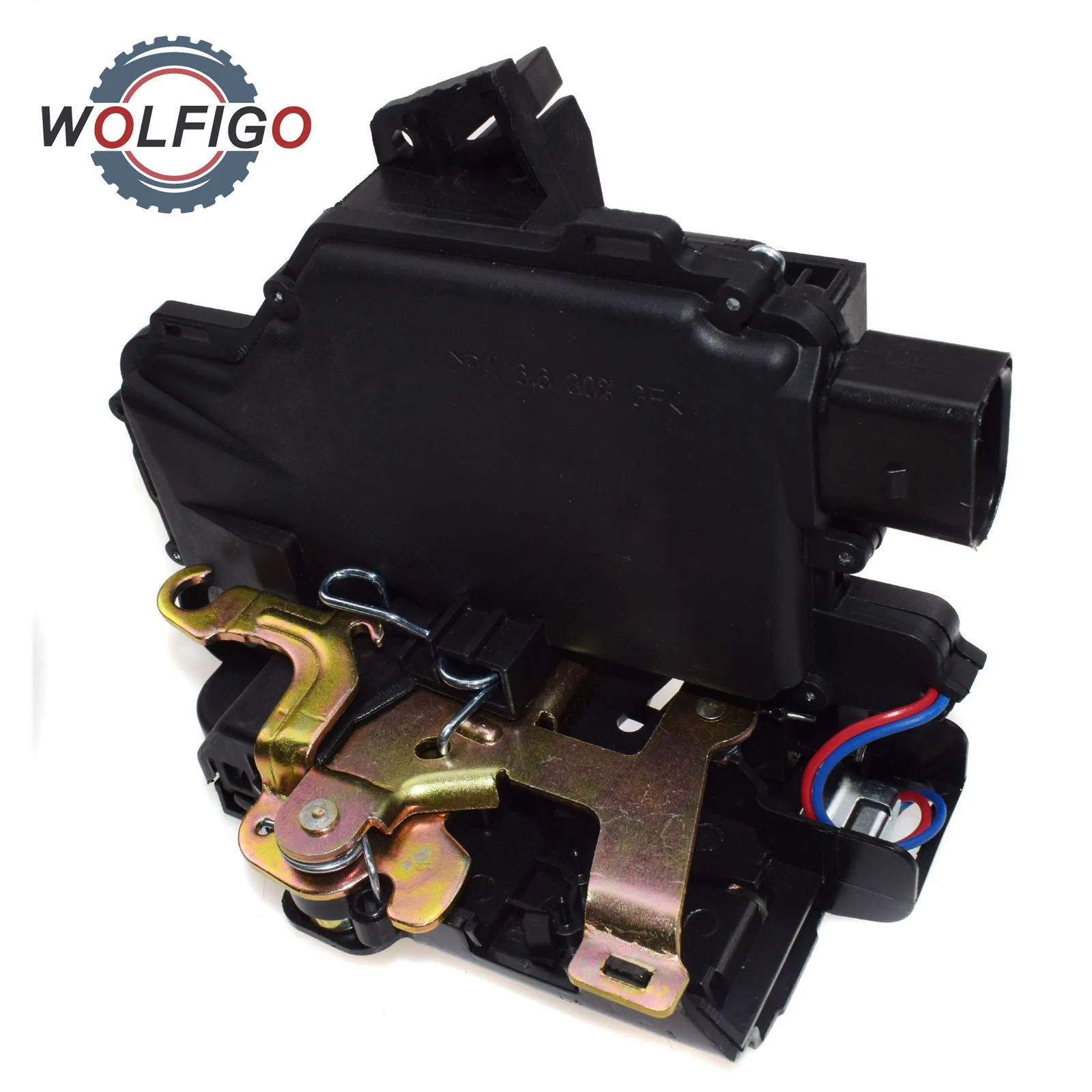 Привод замка передней и левой двери WOLFIGO 3B1837015A для VW Passat Golf Jetta Beetle Seat Arosa Leon Toledo Skoda
