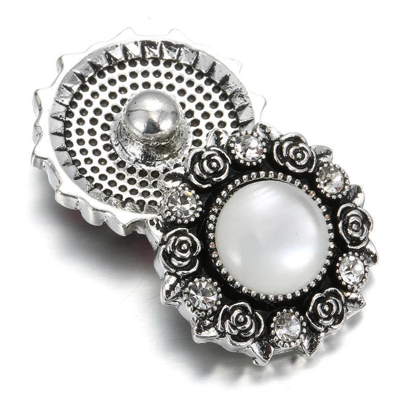 6 шт./лот новые ювелирные изделия с кнопками смешанный белый горный хрусталь