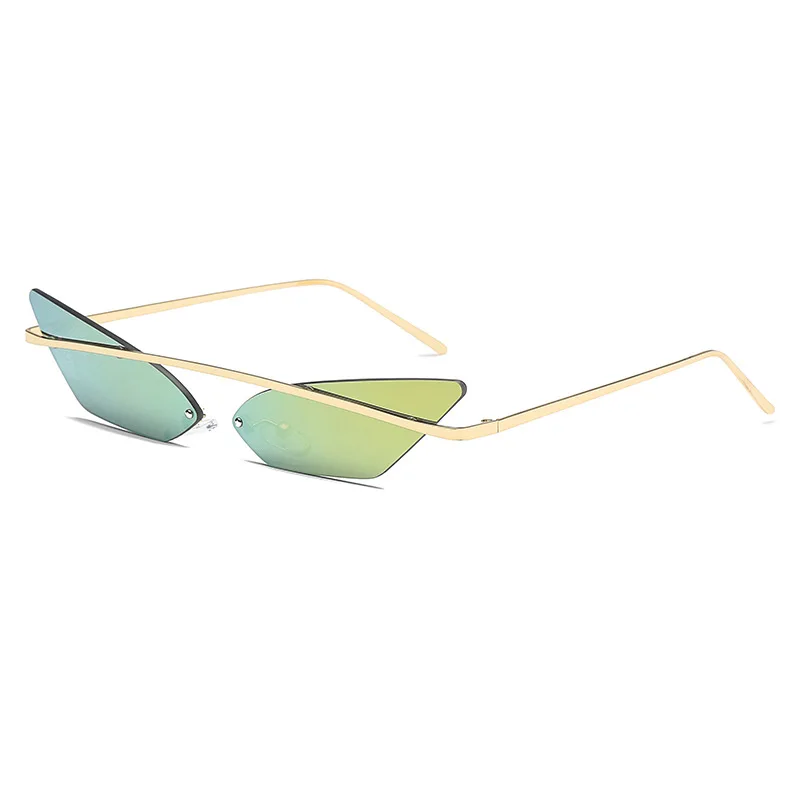 

Sexy Cat Eye Mirror Women Sunglasses UV400 Fashion Punk Lens Cateye Triangle Frame Men Ladies Sun Glasses Shades Eyewear Oculos