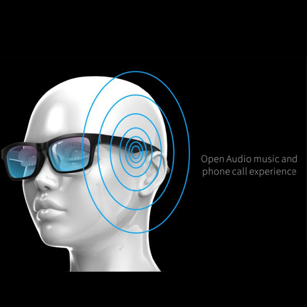 구매 신제품 블루투스 스마트 안경, 지능형 선글라스, K1 무선 블루투스 전화, 오디오 오픈 이어 블루 라이트 렌즈, 2020