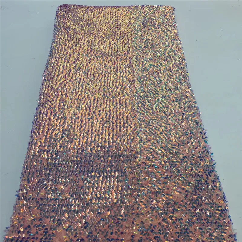 

African Lace Fabric With Sequins Velvet 2019 Latest Fabric High Quality Velvet Tulle Sequins Lace Fabric Dress zx4-100