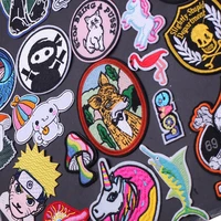 anime patches on clothes stickers cartoon animal clothing thermoadhesive patches for jacket badged for fabric sewing applique