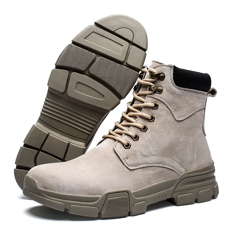 Ботинки мужские из натуральной кожи удобные мотоциклетные ботильоны оксфорды