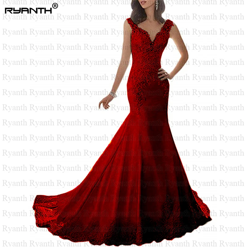 Vestido de noiva сексуальные кружевные атласные свадебные платья русалки с v-образным вырезом Дешевые Свадебные платья с открытой спиной ZJ23