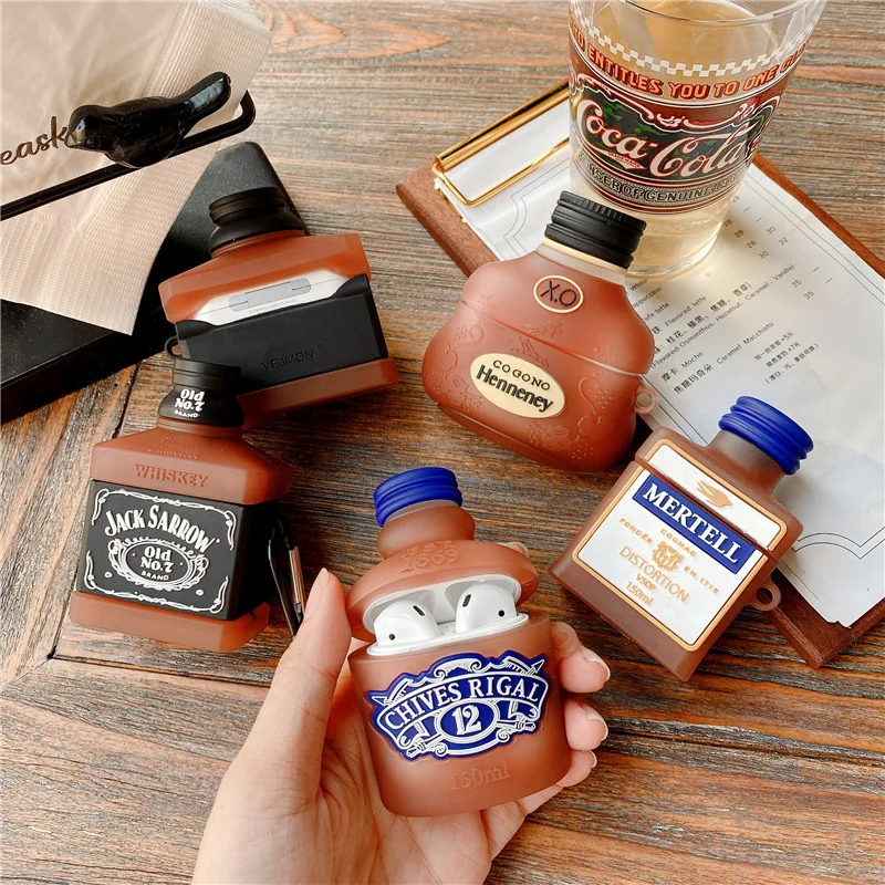 

Mini Stereo Foreign Wine AirPods 1 and 2 Case Airpods Pro Case for Airpod 3 for Air Pods Pro Earphone Accessories Case