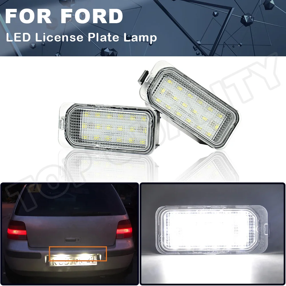 Светодиодный светильник для номерного знака Ford Focus MK II Fiesta VII Mondeo IV Kuga S Max B Ecosport Jaguar