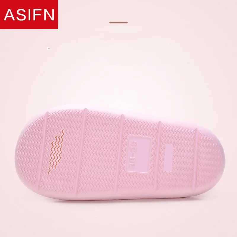 Тапки ASIFN на толстой подошве для мужчин и женщин домашние Нескользящие тапочки