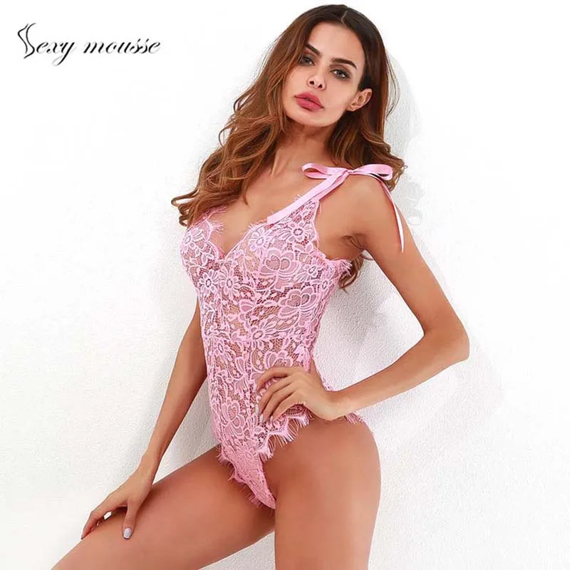 Сексуальный мусс корсет для талии нижнее белье Комбинезоны женщин глубокий v