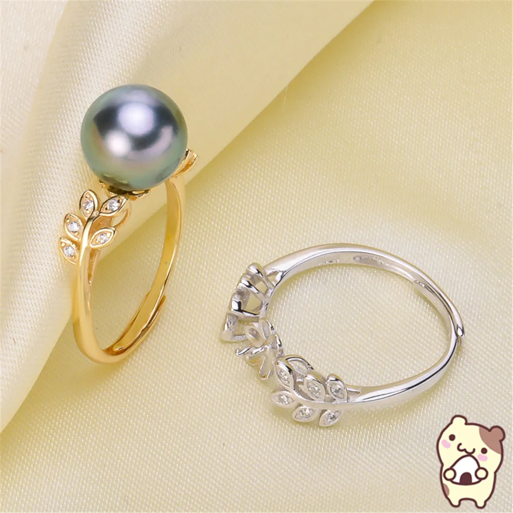 Уникальные настройки жемчужного кольца модная фурнитура для регулируемый