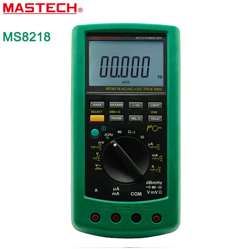 MASTECH MS8218 Digital Multimeter 50000 Counts True RMS DMM dB Meter w/RS232 Interface High Accuracy Precision Multimetro | Инструменты