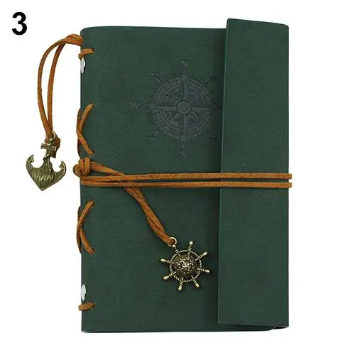 Dark Green Ретро An-chor Обложка из искусственной кожи записная книжка Журнал Дневник пустой морской - Цвет: Dark Green