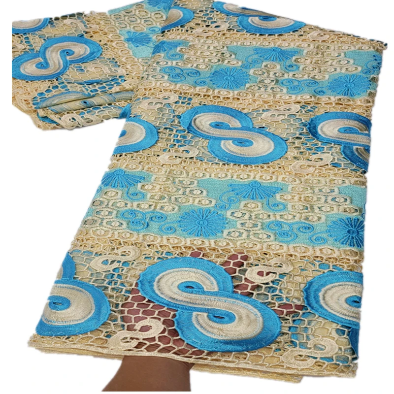

Guipure Cord Lace High Quality Nigerian African Cord Lace Fabric Water For Party Material HL-145