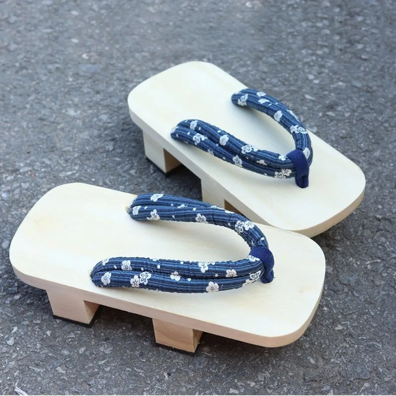 Geta/Сабо Женская и мужская обувь унисекс в японском стиле Деревянная Летние