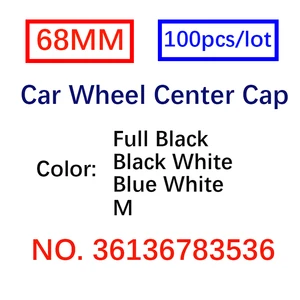 100pcs/lot 68mm 56mm 10pin For 1 3 5 7 X3 X5 36136783536 Auto Car Wheel Center Hub Caps 36136850834 Rim Caps Covers Accessories