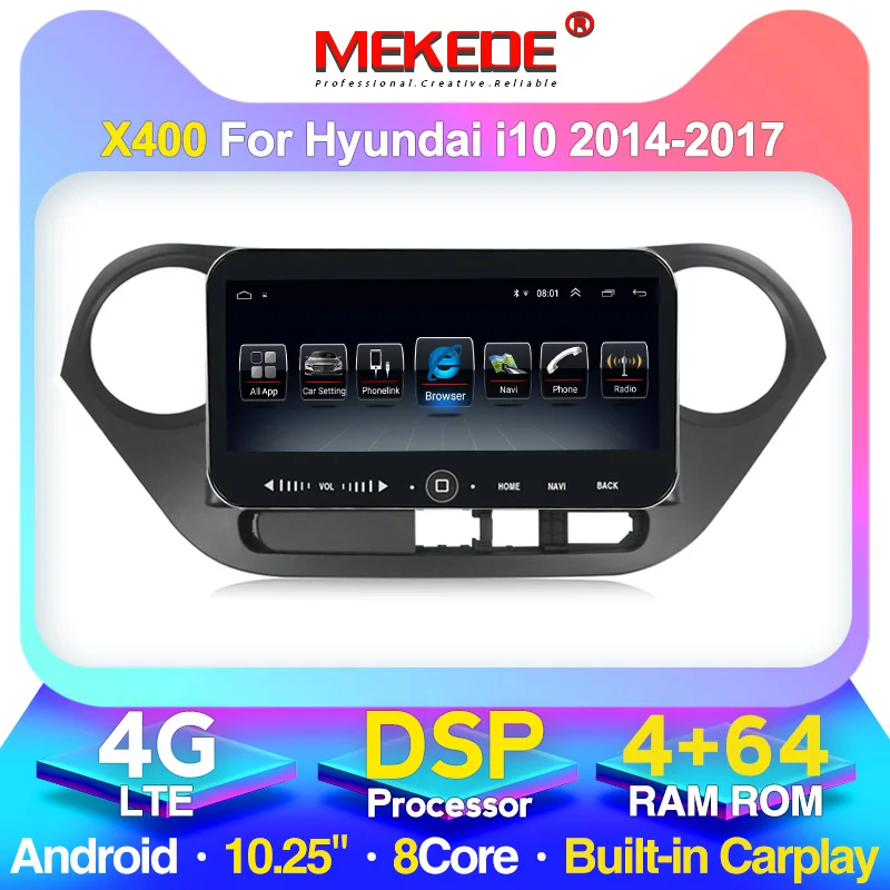 MEKEDE автомобильный dvd плеер на основе Android для Hyundai Grand I10 2013 2014 2015 навигация GPS DSP WIFI