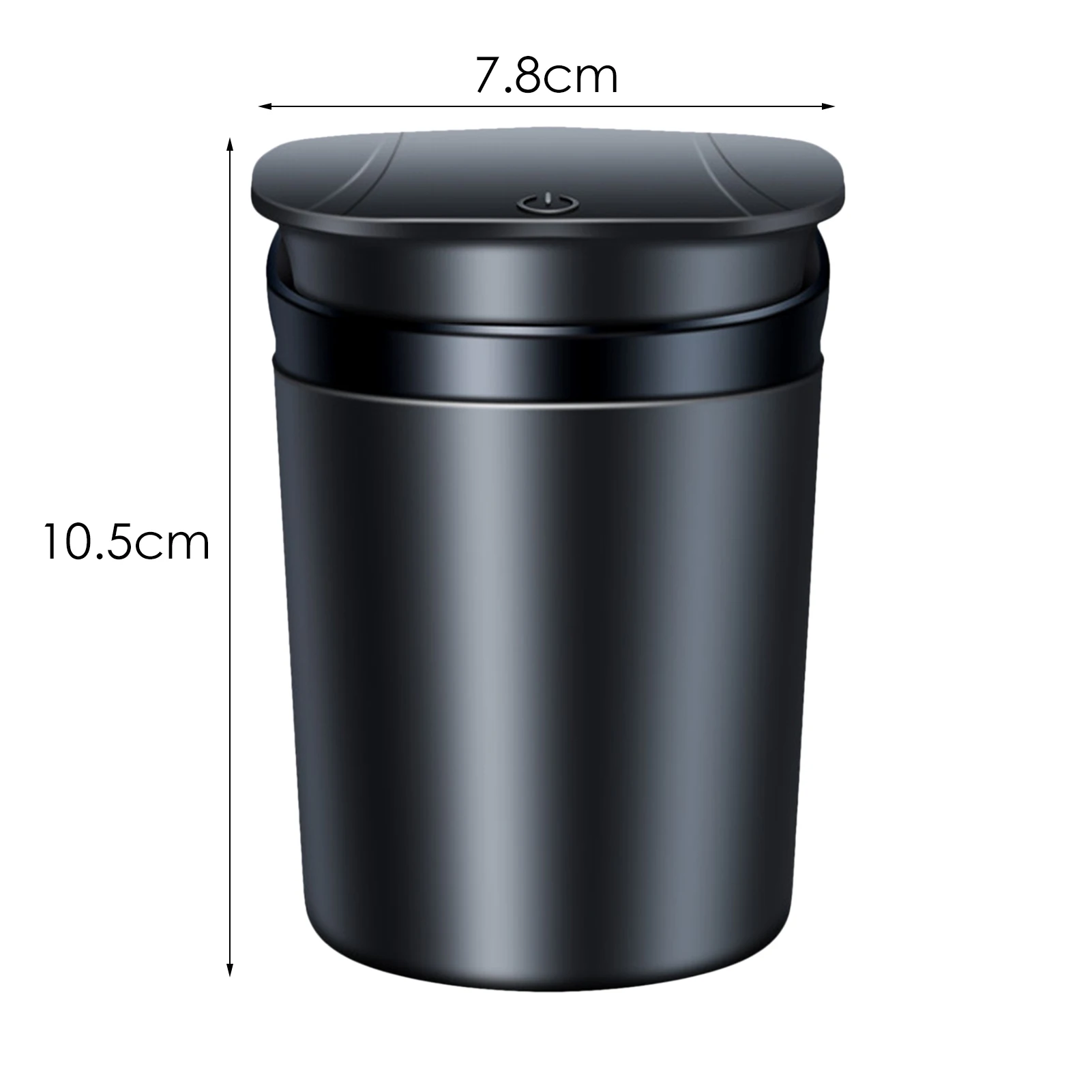 

One Handed Popping Car Ashtray Metal Liner Cigar Ash Tray Storage Cup With LED Light Cigarette Ashtray Holder Decor Car Interior