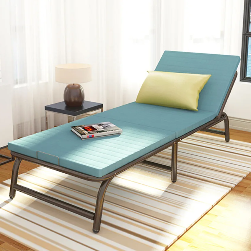 

65/70CM Folding Recliner Bed Office Nap Simple Lunch Single Home Sofa Dormitory Accompanying Bed Military Camping Lounge Chair